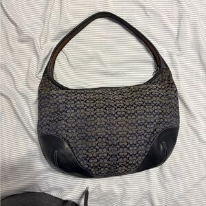 Coach Elegant Black and Gray Designer Women's Bag